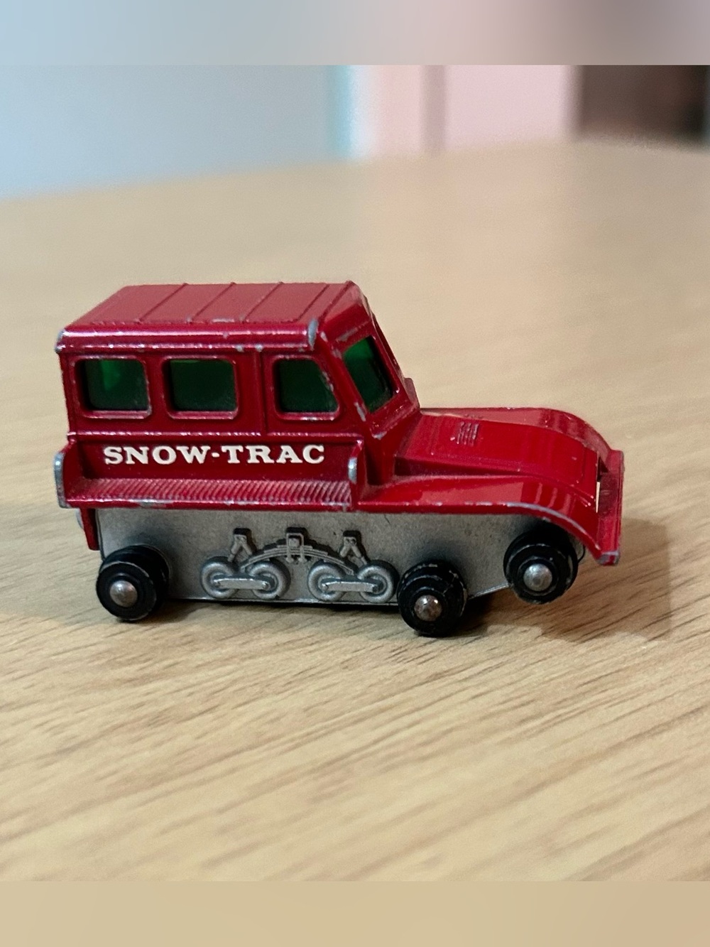 Snow Trac Tractor Matchbox Car